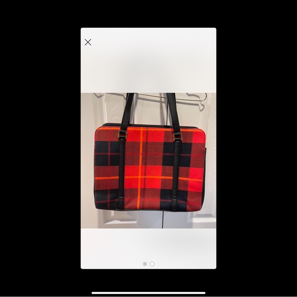 Kate Spade Vintage Bag Plaid EUC
